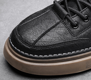 Zapatillas Deportivas de Moda Personalizadas al por Mayor, de Microfibra Negra, Transpirables, Antideslizantes, Duraderas, Estilo Urbano, de Caña Alta, Casuales, para Hombre - Product Image 3