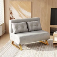 Sofá cama de esquina moderno para sala de estar, ahorro de espacio, sofá cama con almacenamiento
