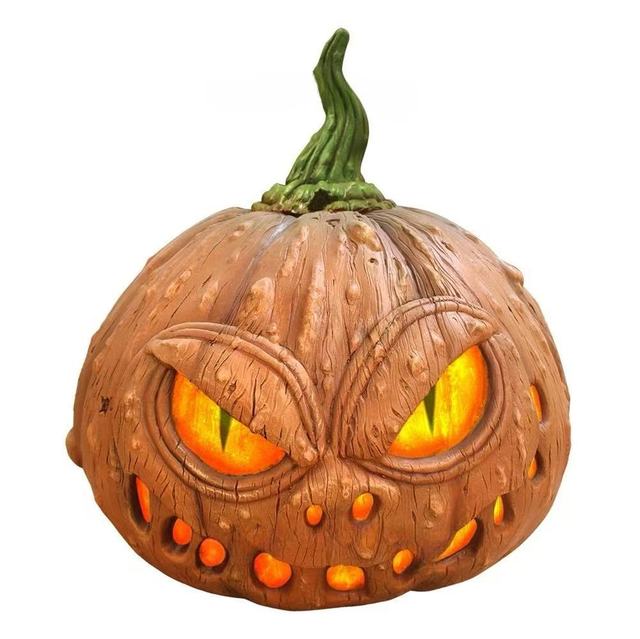 Okled Manufacturer Custom Resin Sculpture Light Resin Halloween Pumpkin