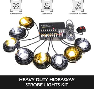 Kit d'éclairage stroboscopique d'urgence HID <span class=keywords><strong>avec</strong></span> ampoules, 13 modes clignotants, cordon <span class=keywords><strong>de</strong></span> 16 pieds <span class=keywords><strong>avec</strong></span> contrôleur, phares - Product Image 6