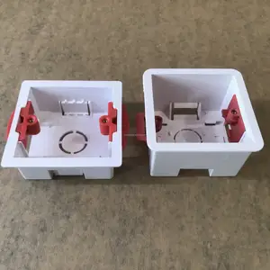 U L listado NEMA Electrical single Gang nail on Box Montaje en pared caja de plástico Caja de conexiones interruptor cajas de pared eléctricas