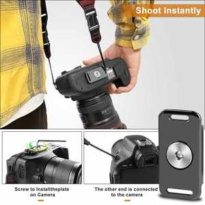 Custom 3.2cm Wide Adjustable Nylon Leather Cowboy <b>Camera</b> Shoulder Strap Modern Style for DSLR - Product Image 5