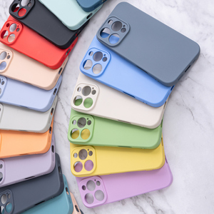 Custodia per telefono cellulare protettiva antiurto in Silicone morbido liquido con Logo di colore personalizzato per <span class=keywords><strong>iPhone</strong></span> 16 - Product Image 3