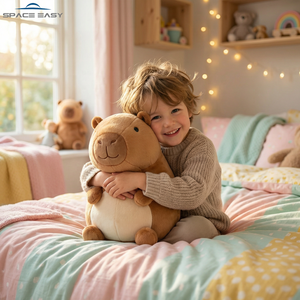 Meilleur jouet en peluche Capybara mignon et kawaii, animal en peluche super doux, poupée Capybara marron dodue pour cadeaux d'enfants, usine OEM ODM B2B de premier plan - Product Image 3