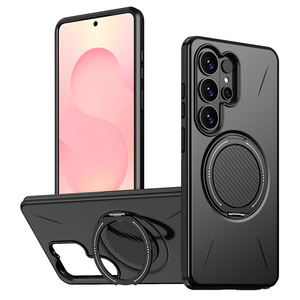 Étui de téléphone avec béquille rotative à 360° en TPU + PC et support métallique pour Samsung S26 Ultra, S24 Ultra, A55, A56, A37, A14 - Product Image 6