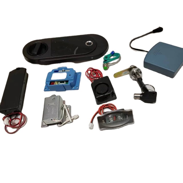 Touch screen biometric fingerprint digital electronic keypad cabinet locker Lock silver or Black panel for safe box