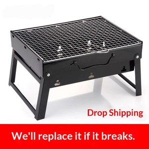 <span class=keywords><strong>Barbecue</strong></span> au charbon de bois pliable <span class=keywords><strong>Zibo</strong></span>, portable pour l'extérieur, design détachable, usage domestique, modèle G6879, électroplaqué - Product Image 4