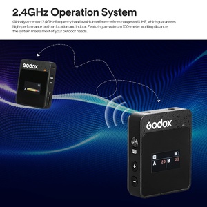 MoveLink II M1/M2 DF New Godox-MoveLink II M1/M2 <b>Wireless</b> Lavalier Microphone System for <b>Cameras</b>/Smartphones Kit <b>Wireless</b> Lavali - Product Image 4