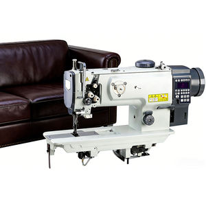 Machine à coudre industrielle intégrée à entraînement direct, point noué, simple aiguille, entraînement par entraînement mixte, haute vitesse, pour découpe et ourlage - Product Image 3