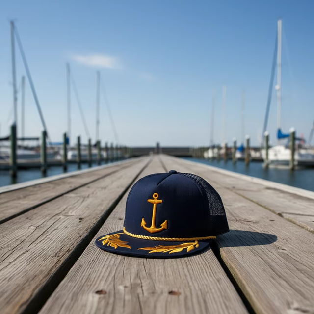 New Navy Blue Trucker Snapback Hat Polyester Sports Cap Foam Mesh Embroidery Logo Vintage Fashion Screen Printed Outdoor Use