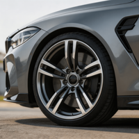Jantes Bku Forgées 437m pour BMW G80 M3 G87 M2 G82 M4 CS G20 F10 G22 G30 G21 18 19 20 Pouces Gris Anthracite Usiné Alliage 5x112
