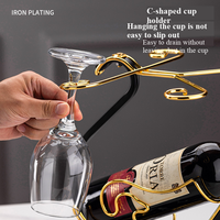 Porte-vin en métal en forme de cygne, porte-bouteille créatif pour comptoir avec porte-verre, décoration de table pour la maison