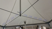 Tente Pagode Transparente 5x5m avec Structure en Aluminium et Toit en PVC Clair pour Mariage et Fêtes