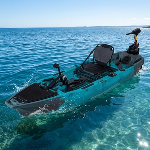 Kayak de pêche individuel de 2,9 m en PEHD rotomoulé, pour rivières et surf, garantie 3 ans, résistant à l'eau, capacité 200 kg - Product Image 3