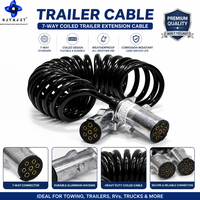 Câble de remorque de tracteur à 7 broches HJYAJZT ABS, pièce de rechange pour camion, câble électrique à sept conducteurs, câble d'alimentation à ressort