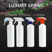 500ml 8oz 16oz Blanc Vide En Plastique Déclencheur Vaporisateur pour Eau Désodorisant Nettoyage