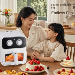 Friteuse à air numérique intelligente multifonctionnelle entièrement automatique OEM ODM, double panier 2L, séchage rapide, usage domestique - Product Image 5