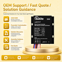 Contrôleur solaire Sukite Precise MPPT 1280 12V 15A 80W avec capteur de lumière intégré pour projet d'éclairage extérieur
