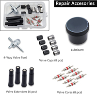 Kit d'Outils de Réparation de Pneu de Voiture pour Pneu Tubeless, Kit de Réparation de Crevaison, Outil à Main