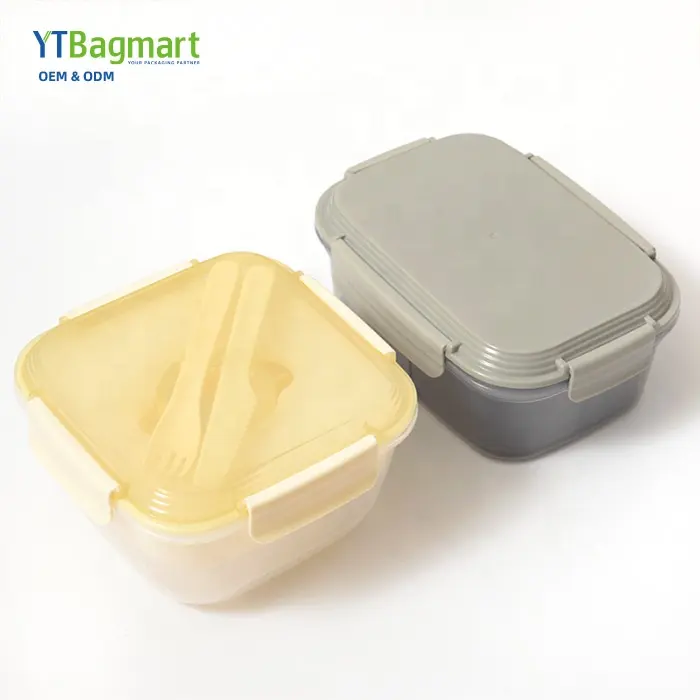 מכירה חמה קופסת בנטו לשימוש חוזר עם ילדים Pp קופסת ארוחת צהריים פלסטיק ילדים ילדים BPA מזון חינם