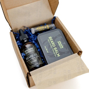 Appalachian Botanical Co <b>Beard</b> Oil Silver 2 Oz <b>Beard</b> Balm 3 Oz Lip Balm Unscented Gift Set For Men - Product Image 1