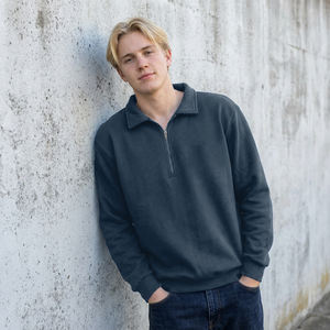 جاكيت هودي رياضي كاجوال عالي الجودة للخريف، بطباعة رقمية، بأكمام طويلة، قصير بطول ربع، بسحاب، من الصوف - Product Image 6