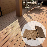 UV-beständiger, langlebiger Holz-Kunststoff-Verbund-Terrassenbelag, wasserdichte WPC-Terrassendielen mit Holzmaserung für den Außenbereich