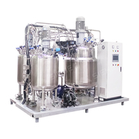 Ligne de production de mélange d'émulsifiant sous vide pour liquides cosmétiques, produits chimiques, poudres et peintures, 300L