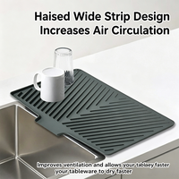 Set de table classique en silicone écologique résistant à la chaleur pour la cuisine et les restaurants