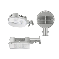 Lampe de grange cylindrique LED 45W-100W, applique murale extérieure avec diffuseur en polycarbonate, capteur crépusculaire, éclairage de jardin