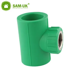 Factory wholesale a large number of standardized quality products customized ppr green pipe and fitting female tee