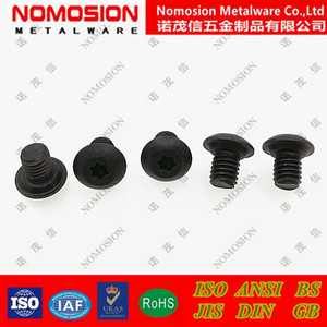 Tornillo de cabeza plana NOMOSION M6x10, tornillo de alta resistencia de acero al carbono con revestimiento negro, métrico clase 12,9, para herramientas para trabajar la madera - Product Image 4