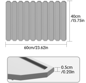 Tapis de séchage pliable en silicone, égouttoir <span class=keywords><strong>à</strong></span> vaisselle enroulable, résistant <span class=keywords><strong>à</strong></span> la chaleur, antidérapant, pour comptoir de cuisine et évier, pour ustensiles - Product Image 4