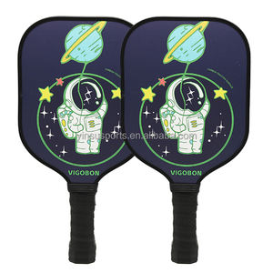 Reduzierte Preise Schwarze Astronauten-Serie Kinder-Pickleball-Schläger/Wattenschläger Wabenstruktur Umweltfreundlich Rutschfest Leicht Sicher - Product Image 2