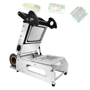 Manual Tray Sealer Lunch Box Packaging machine Plastic Food Container Sealing Meal Packing Machine