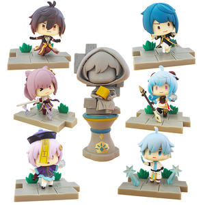 Juego de animación <span class=keywords><strong>Genshin</strong></span> <span class=keywords><strong>Impact</strong></span> Liyue, Serie de héroes del campo de batalla, Ganyu Keqing, muñecos de acción de PVC, set de 7 Uds. - Product Image 1