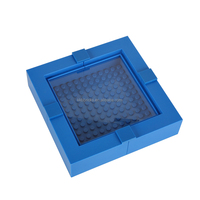 S060 Cadres de construction DIY pour jouets, 16x16 points de fixation, en plastique ABS, pour l'affichage de blocs et de figurines, décoration créative de table en briques
