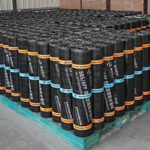 Membrane d'étanchéité en asphalte modifié SBS élastomère pour construction, 3mm 4mm, à base de colle thermofusible, fournie directement par l'usine, avec <span class=keywords><strong>feutre</strong></span> polyester - Product Image 6