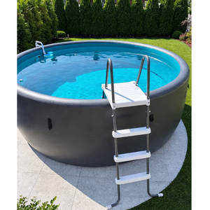 Piscine gonflable ronde robuste préfabriquée, équipement de jeux aquatiques pour enfants et adultes - Product Image 4
