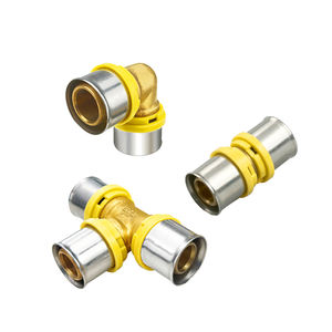 TUBOMART OEM TH kuningan fiting tekan Multilayer Pipa Pex pas untuk Pipa Pex Al Pex - Product Image 2