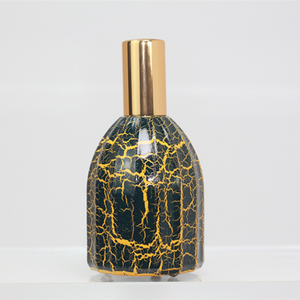 Perfume Bottles 50ml Luxury Empty Black Crack Perfume Atomizer Flacon Parfum Travel Spray Perfume Glass Bottle with Golden Pump - Product Image 2