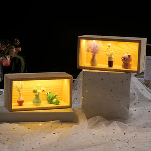 Cadre <span class=keywords><strong>photo</strong></span> rectangulaire tridimensionnel en fleurs éternelles, décoration de poupée de dessin animé, fleurs fraîches en gros, cadeau de vacances - Product Image 1