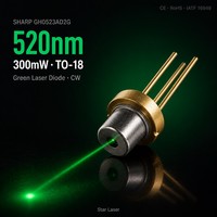 Diode laser d'alignement industriel GH0523AD2G 520nm 300mW, diode laser verte TO-56 pour affichage laser, durcissement de la colle