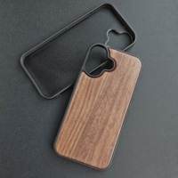 Coque de téléphone en bois gravée au laser, vente en gros, coque de luxe vierge personnalisable en stock pour iPhone 17 16 15 14 13 12 11 Pro Max