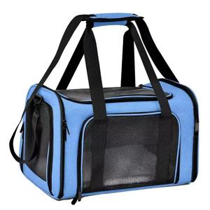 Portable Expandable Soft Sided <strong>Pet</strong> <strong>Carrier</strong> Backpack Luxury Zipper Four Mesh Windows <strong>for</strong> Small Dogs Cats Puppies <strong>Bike</strong> Riding - Product Image 4