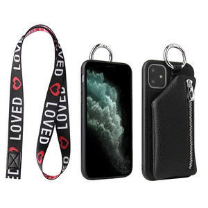 De lujo de cuero de señora y <span class=keywords><strong>La</strong></span> chica Flip Cover <span class=keywords><strong>la</strong></span> cartera de <span class=keywords><strong>la</strong></span> caja del teléfono móvil para iPhone 11 pro Xs max Xr 8 plus - Product Image 4