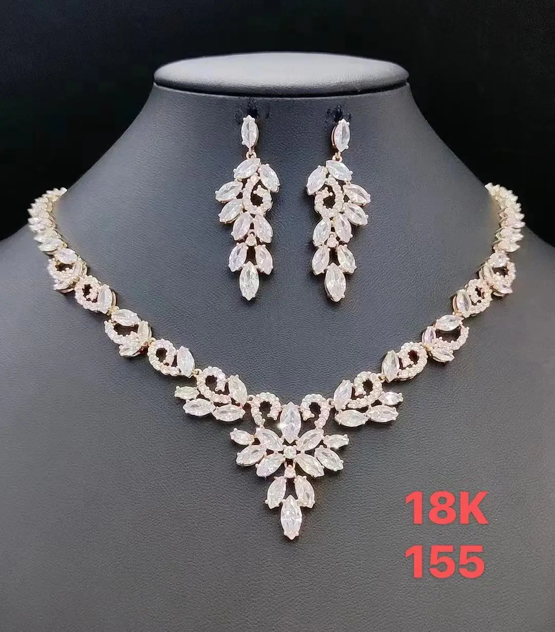 Xuping takı Haute jewelry takı kristal son tasarım sıcak satış afrika takı setleri