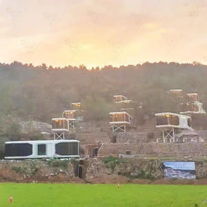 บ้านพักตากอากาศแบบเคลื่อนย้ายได้สำเร็จรูป Starlight Camping Cottage พร้อมห้องเก็บของและบริการอาหารและเครื่องดื่มในตัว - Product Image 2