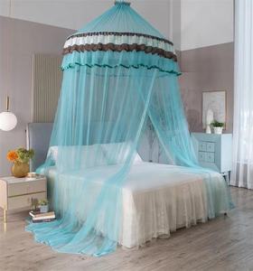 Princesse rose Polyester Double lit à baldaquin Simple conique rond dôme moustiquaire et moustiquaire Anti-très grand insecte - Product Image 3