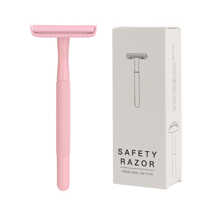 D667 Zero Chất Thải Của Phụ Nữ Cạo Double Edge Razor <span class=keywords><strong>Blade</strong></span> Tái Sử Dụng Sinh Thái Cạo Cổ Điển An Toàn Dao Cạo - Product Image 1